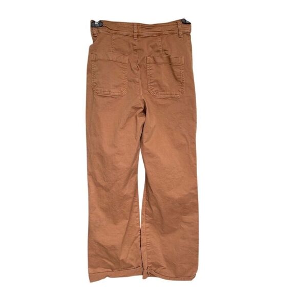 Marine Layer Women's Wide Leg Pants Size 4 camel Brown High-Rise Casual - Picture 4 of 8